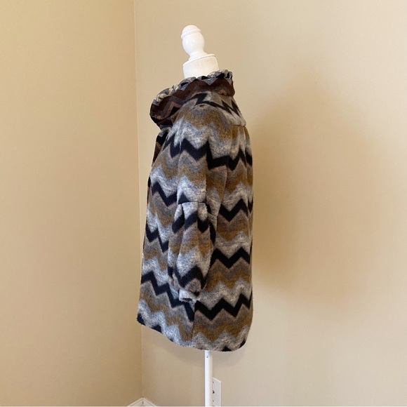 Andria Lieu Ruffle Collar Button Front Sweater Jacket - Small - Picture 2 of 9